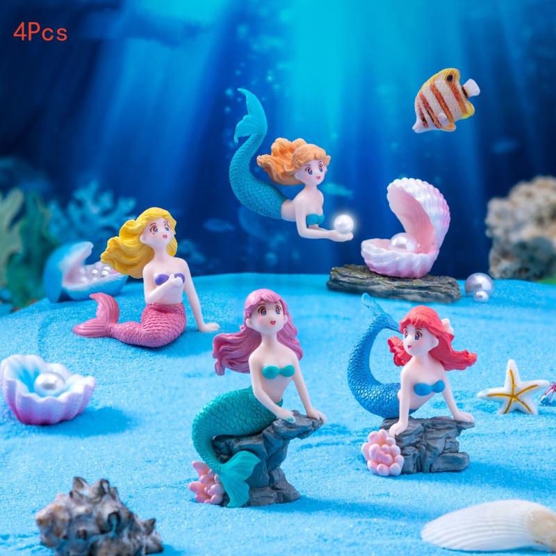 Marine Aquarium All In One - Conjunto de 4 Peças de Ornamentos