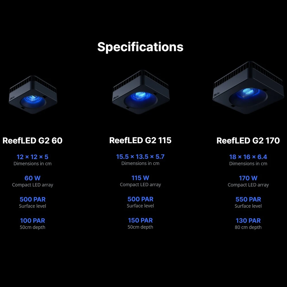 RedSea ReefLED G2 60/115/170 N - Marine Aquarium Led Lights avaliação e preço