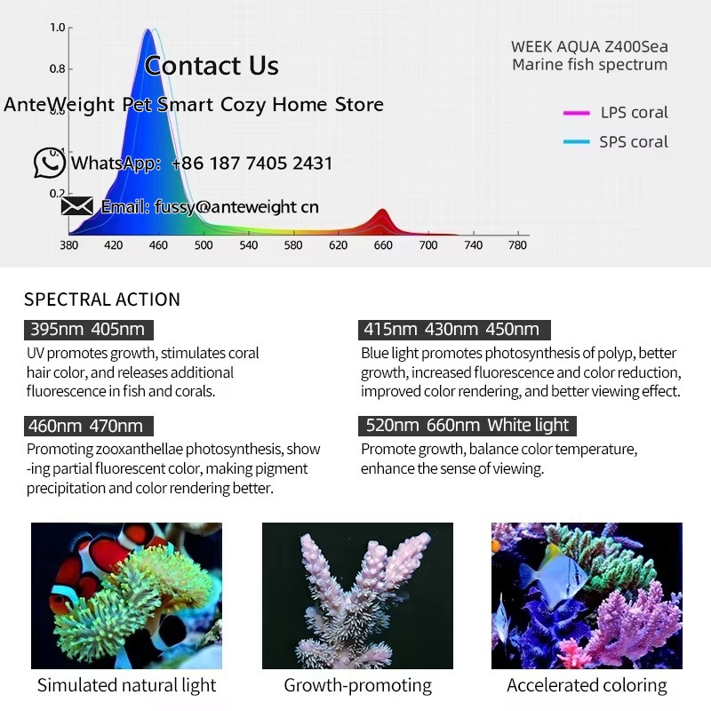 Lâmpada LED Programável Inteli - Marine Aquarium Led Lights avaliação e preço