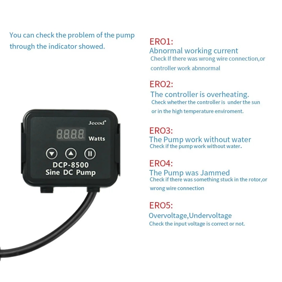 Jebao jecod dcp 2500/3500/5000 - Marine Aquarium Return Pump avaliação e preço