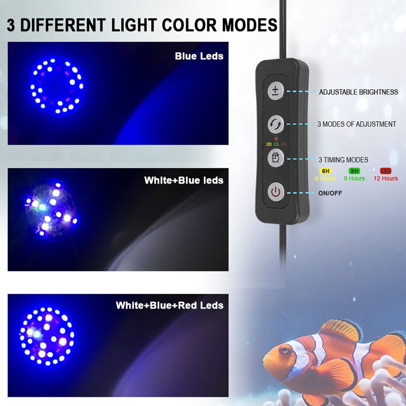 Aquário led luz de recife água - Marine Aquarium Led Lights avaliação e preço